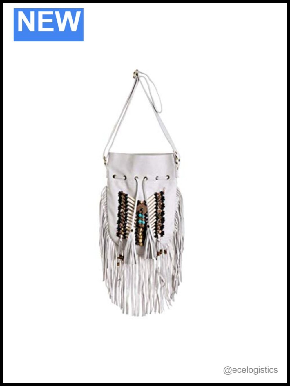 Boho Fringe Leather Hobo Bag Shoulder Purse